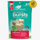 Ark Naturals Breath Bursts Brushless Toothpaste Peppermint Dog Treats for Small Dogs (4 oz)