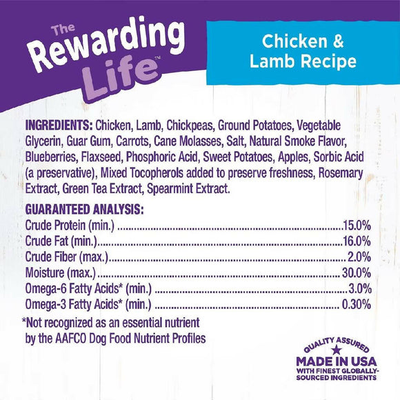Wellness The Rewarding Life Chicken & Lamb Recipe Grain-Free Dog Treats (6 oz)