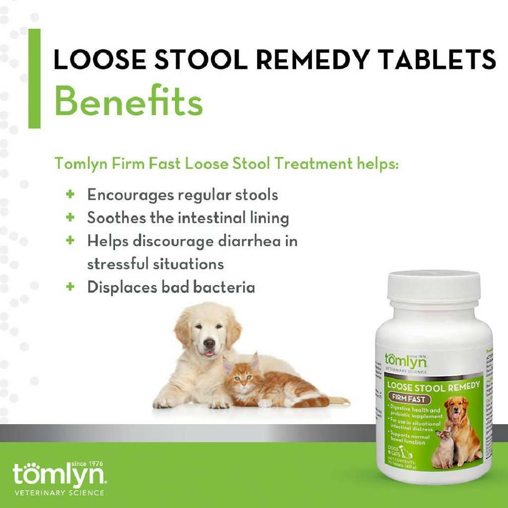 Tomlyn Firm Fast Loose Stool Remedy for Dogs & Cats (10 tablets)