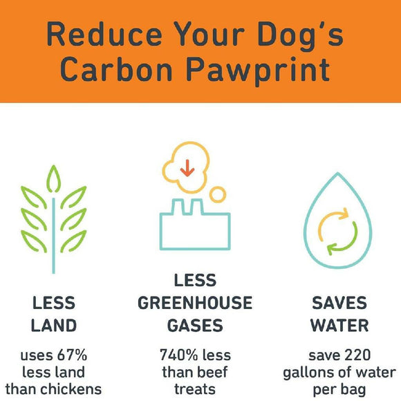 Jiminy's Pumpkin Carrot & Cricket Chewy Training Treats For Dogs (6 oz)