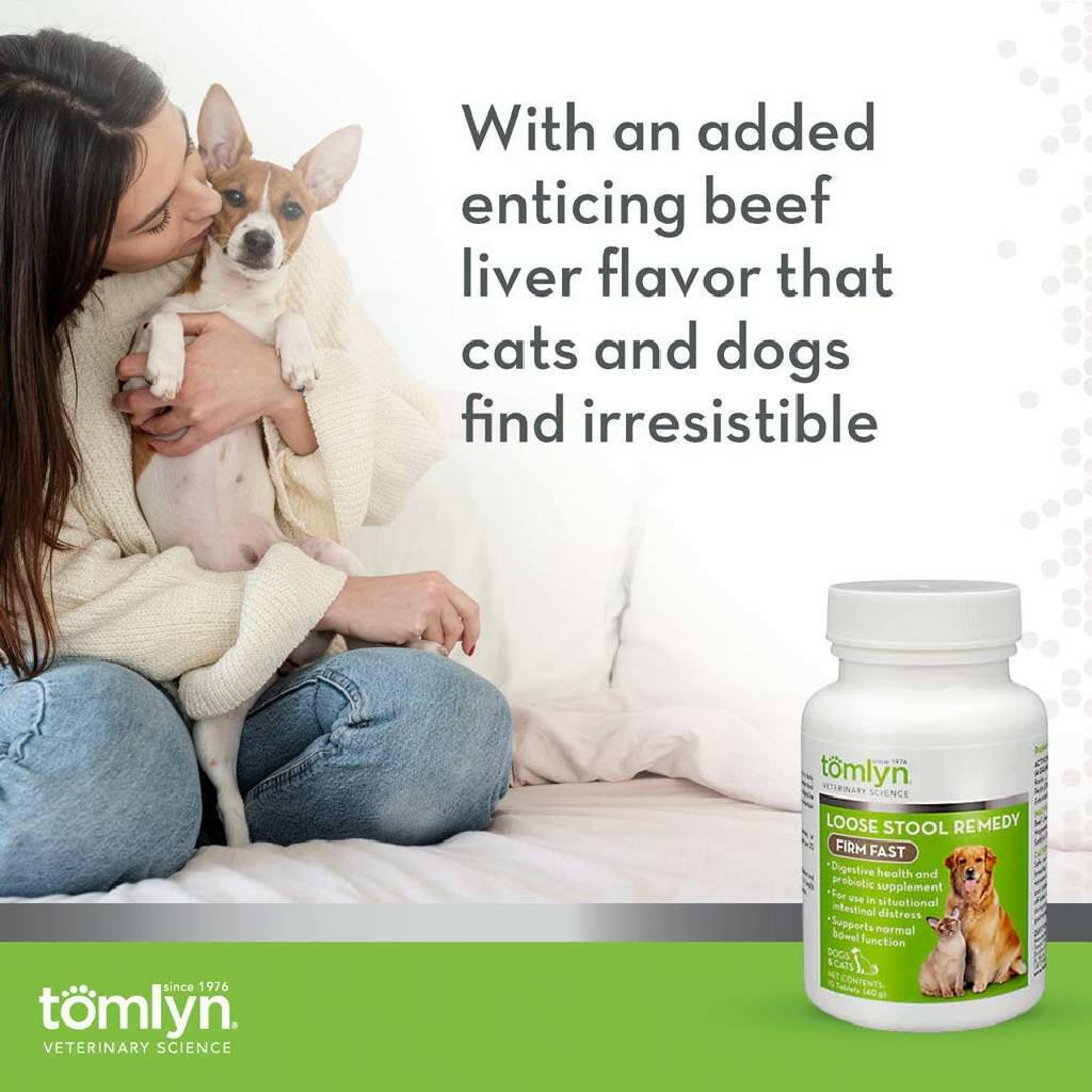 Tomlyn Firm Fast Loose Stool Remedy for Dogs & Cats (10 tablets)