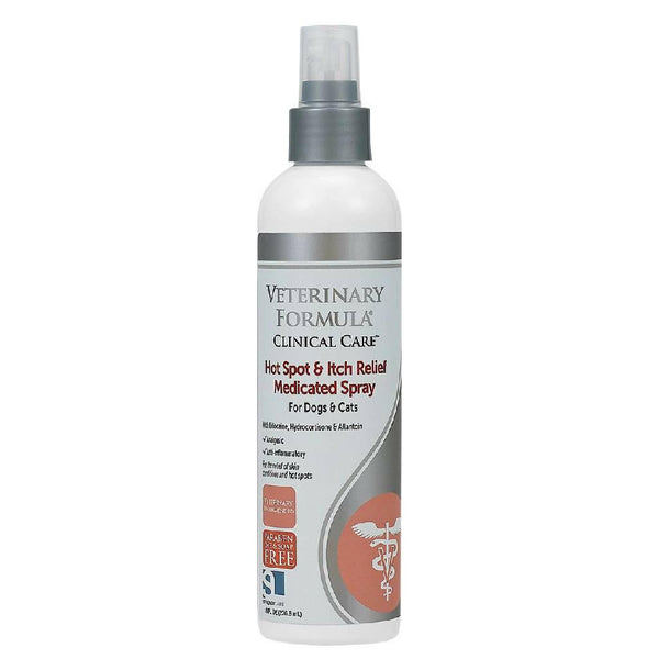 Veterinary Formula Clinical Care Hot Spot & Itch Relief Medicated Spray For Dogs & Cats (8 oz)