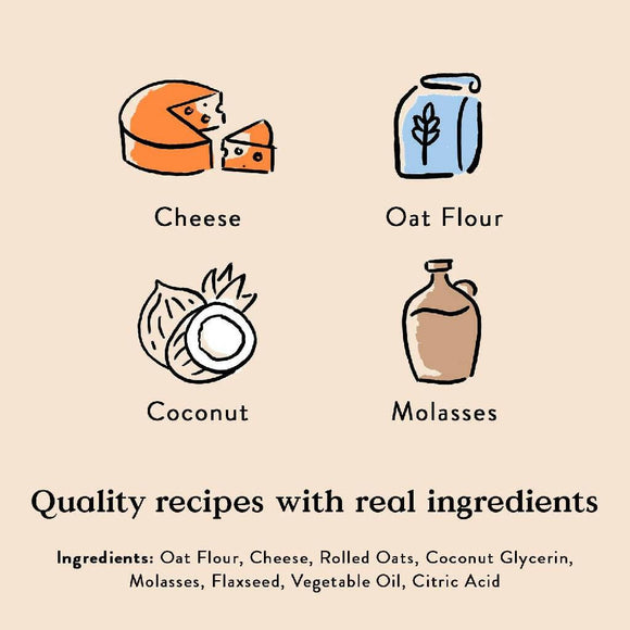 Bocce's Bakery Basics Cheese Soft & Chewy Treats For Dogs (6 oz)