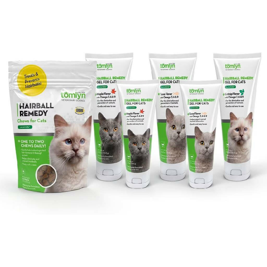 Tomlyn Laxatone Hairball Remedy Gel for Cats- Tuna Flavor (2.5 oz)