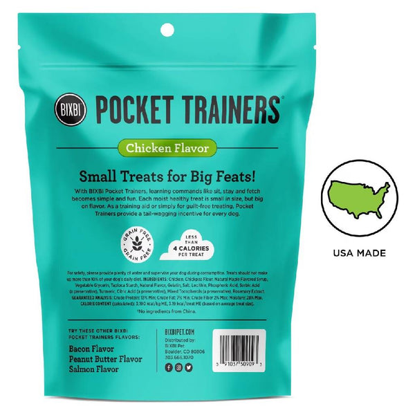 Bixbi Pocket Trainers Grain-Free Chicken Treats for Dogs (6 oz)
