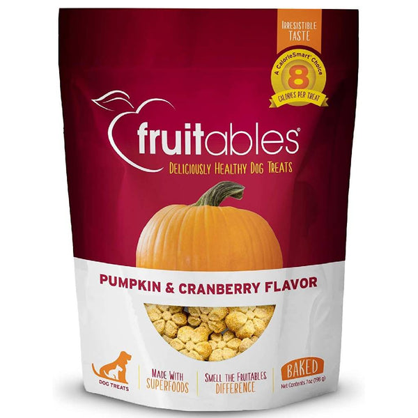 Fruitables Pumpkin & Cranberry Crunchy Dog Treats (7 oz)