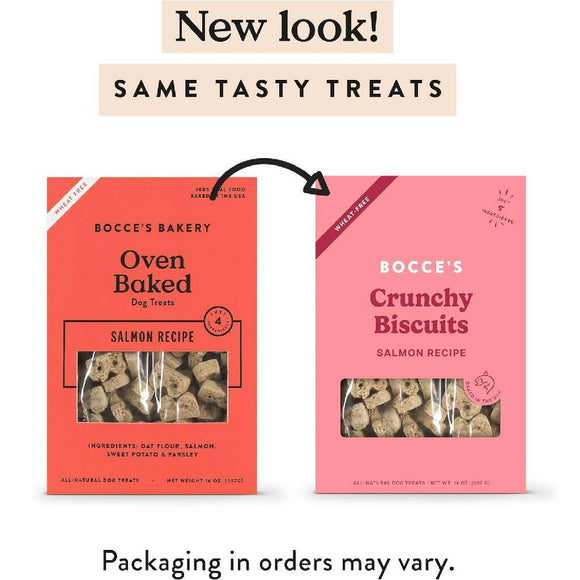 Bocce's Bakery Basics Salmon Crunchy Biscuits For Dogs (6 oz)
