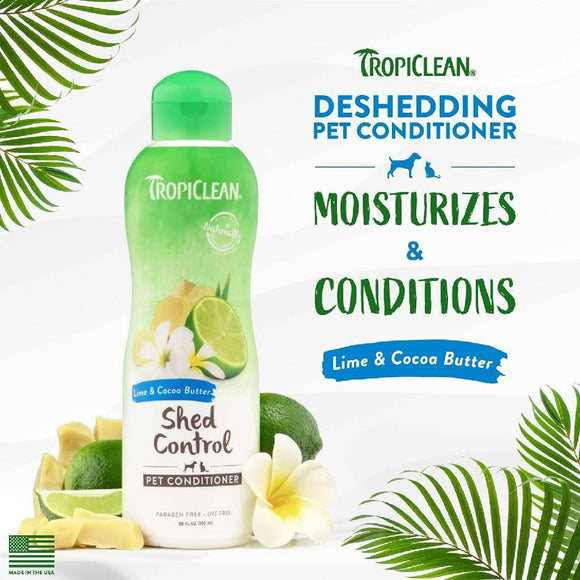 Tropiclean Lime And Cocoa Butter Conditioner For Pets (20 oz)