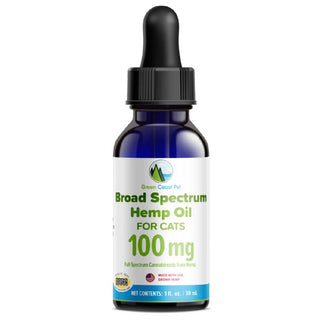 Green Coast Pet Broad Spectrum Hemp Oil Drops for Cats (100 mg)