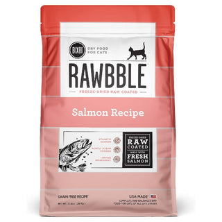 Bixbi Rawbble Grain-Free Salmon Recipe Raw Coated Dry Cat Food (3 lb)