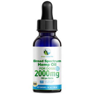 Green Coast Pet Broad Spectrum Hemp Oil for Dogs (2000 mg)