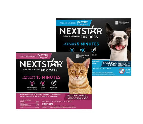 NextStar Flea & Tick Topical Solution for Cats & Dogs