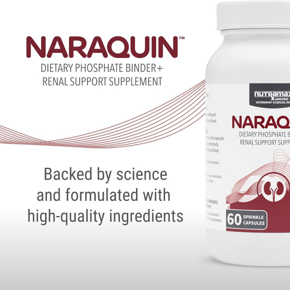 Nutramax Naraquin Renal Sprinkle Capsules for Dogs & Cats - Backed by science with high quality ingredients