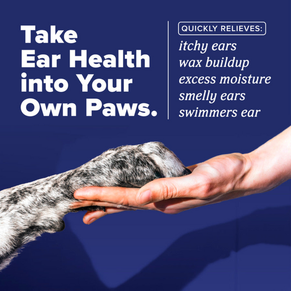 TropiClean HomeVet Enzymatic Ear Wash Liquid for Cats & Dogs - Quck relieves form itchy ears, wax build up, excess moisture, smelly ears, swimmers ear