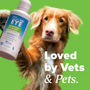 TropiClean HomeVet Soothing Eye Wash Liquid for Dogs & Cats - Loved by Pets