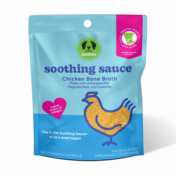 Stashios Soothing Sauce Calming Bone Broth Mix for Dogs & Cats - Chicken Bone Broth
