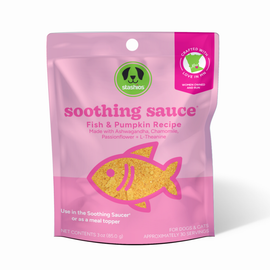 Stashios Soothing Sauce Calming Bone Broth Mix for Dogs & Cats - Fish & Pumpkin Bone Broth