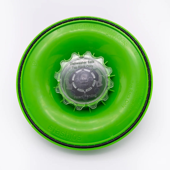 Stashios Soothing Saucer Licking Dog Toy with Treat Dispenser - Bottom View