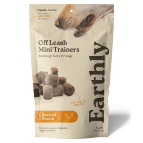 Earthly Off Leash Mini Trainers Roasted Peanut Recipe Dog Treats (5 oz)