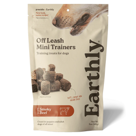 Earthly Off Leash Mini Trainers Smokey Beef Recipe Dog Treats (5 oz)