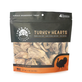 Oma’s Pride Freeze-Dried Turkey Heart Slices Dog & Cat Treats (1.5 oz) - Dog & Cat Treats 1