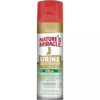 Nature's Miracle Urine Destroyer Plus Enzymatic Formula Foam for Cats (17.5 oz)