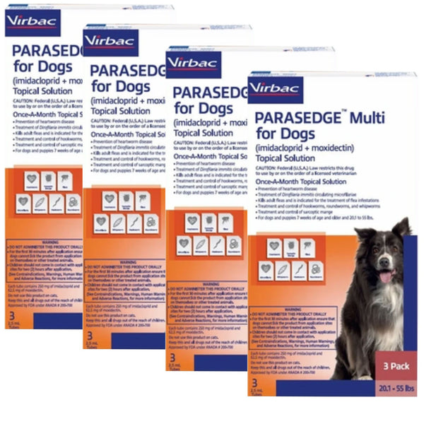 Parasedge Multi for Dogs 20.1-55 lbs 12 doses