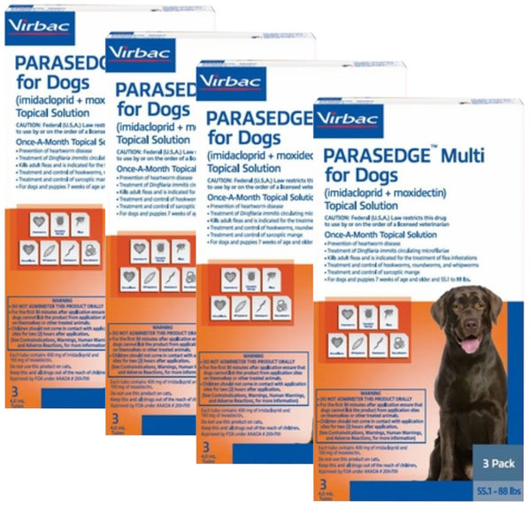 Parasedge Multi for Dogs 55.1-88 lbs 12 dose
