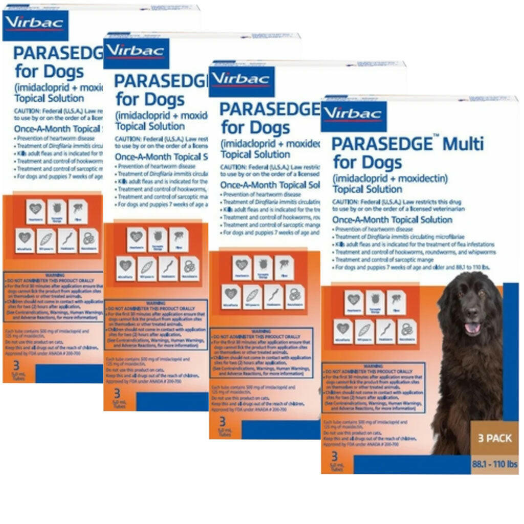 Parasedge Multi for Dogs 88.1-110 lbs 12 dose