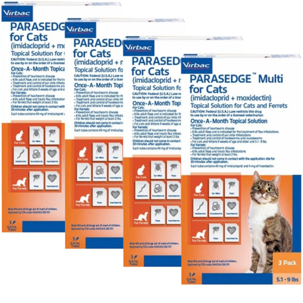 Parasedge Multi for Cats 5.1-9 lbs 12 dose