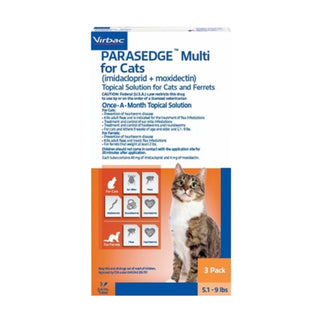 Parasedge Multi for Cats 5.1-9 lbs, (Orange Box)