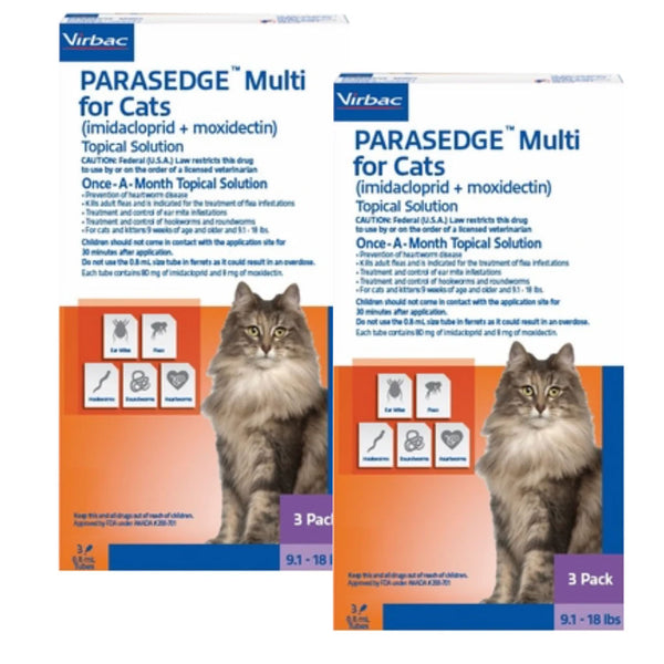 Parasedge Multi for Cats 9.1-18 lb 6 dose