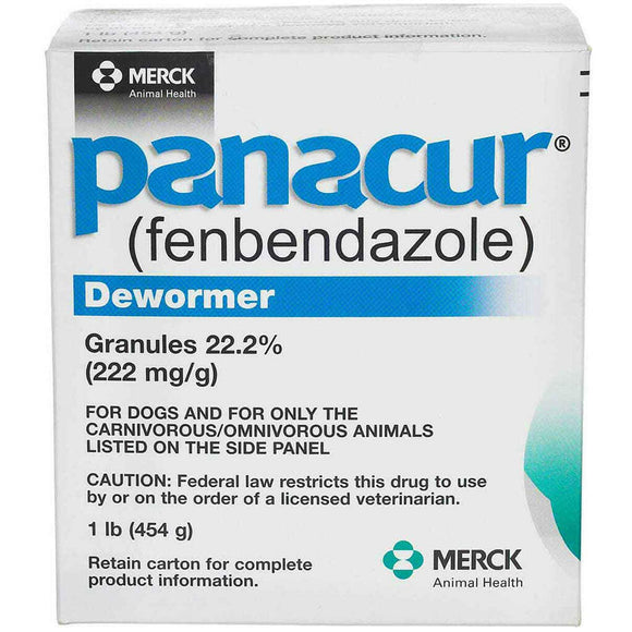 Panacur Dewormer Granules 22.2% for Dogs (1 lb) Pet Medicine.