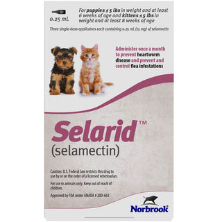 Selarid for Puppies and Kittens 0-5 lbs 1 dose