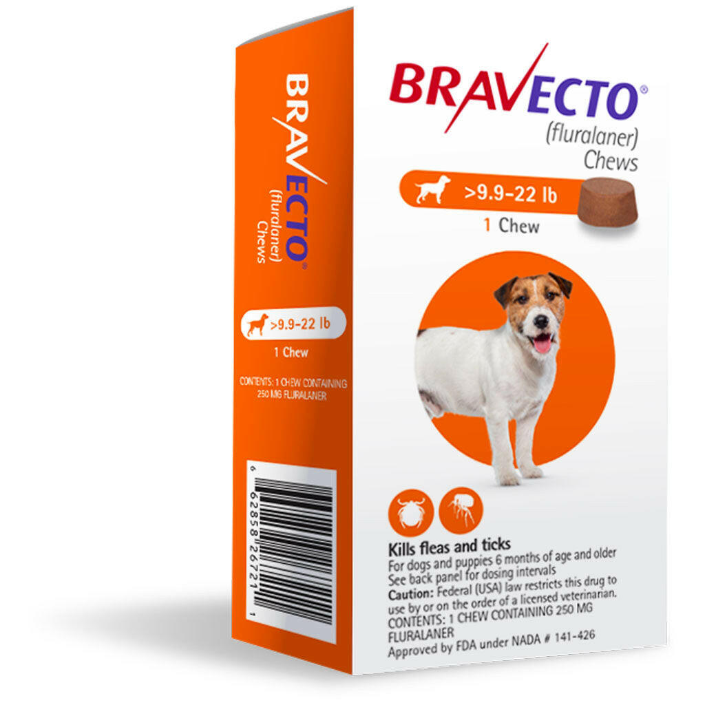 Bravecto Chews for Dogs, 9.9-22 lbs