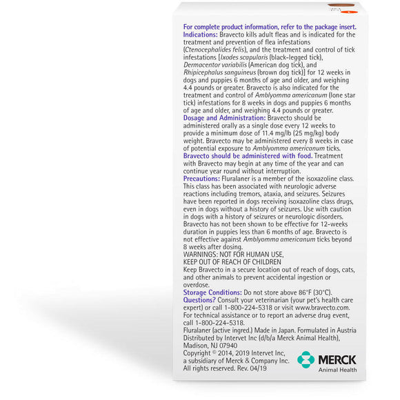 Bravecto Chews for Dogs, 9.9-22 lbs