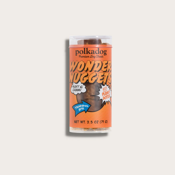Polkadog Wonder Nuggets Soft & Chewy Bits Peanut Butter Flavor Training Treats for Dogs