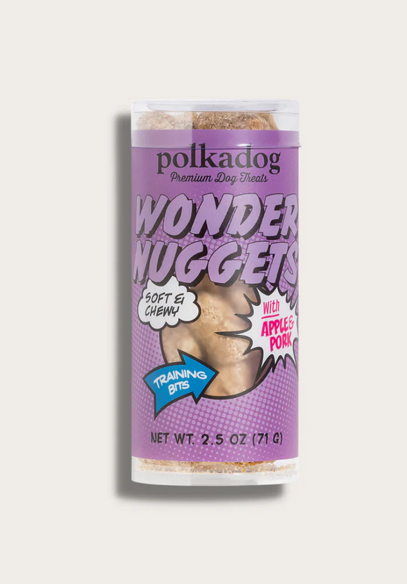 Polkadog Wonder Nuggets Soft & Chewy Pork & Apple Training Treats for Dogs
