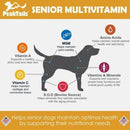 PeakTails Senior MultiVitamin Chewable Tablets for Dogs