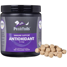 PeakTails Immune Support Antioxidant Chewable Tablets for Dogs, 350 count