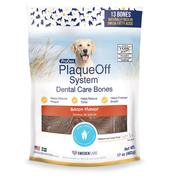 ProDen PlaqueOff System Dental Care Bone Dog Treats, 13 count