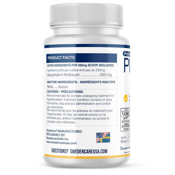 Supplement bottle with label on a white background