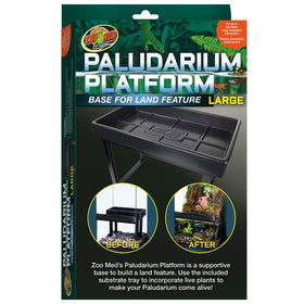 Zoo Med Palludarium Platform packaging with product image and text on a white background