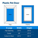 PetSafe Plastic Pet Door for Dogs & Cats, White