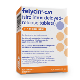 Felycin-CA1 Sirolimus Delayed-Release Tablets for Cats - 0.4mg tablet