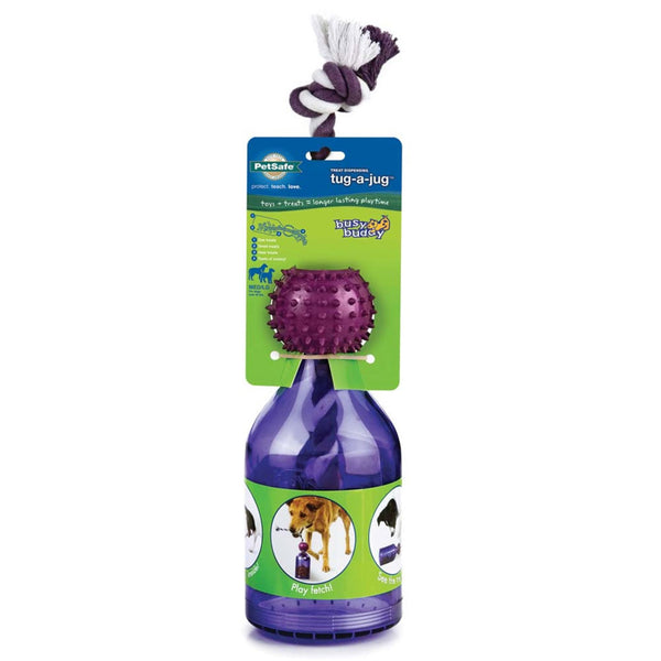 Petsafe Busy Buddy Tug-A-Jug Treat Dispenser Tough Dog Chew Toy medium-Large