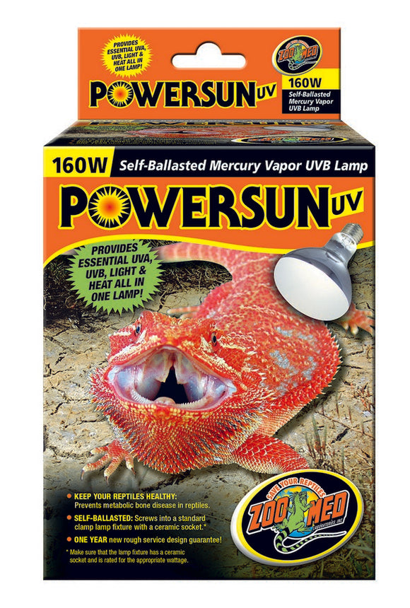 Zoo Med PowerSun UV Self-Ballasted Mercury Vapor Lamp