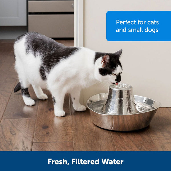 PetSafe Seaside Stainless Steel Water Fountain