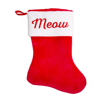 Pearhead Meow Christmas Stocking For Cats & Kittens