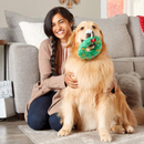 Pearhead Howliday Wreath Plush & Rope Dog Toy-2